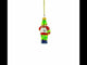 Knight Holding Sword Mini Glass Christmas Ornament