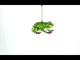 Green Frog Blown Glass Christmas Ornament