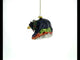 Majestic Black Bear Blown Glass Christmas Ornament