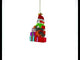 Festive Cat Surrounded by Gift Boxes - Blown Glass Christmas Ornament