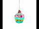 Sugar Frosted Delight: Cupcake Glass Christmas Ornament