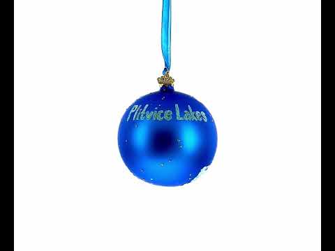 Plitvice Lakes National Park, Croatia Glass Ball Christmas Ornament