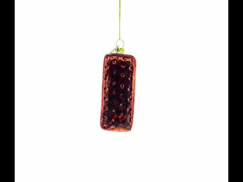 Delicious Biscuit Cookie Blown Glass Christmas Ornament