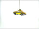 New York Yellow Taxi Blown Glass Christmas Ornament