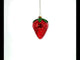 Juicy Strawberry - Blown Glass Christmas Ornament