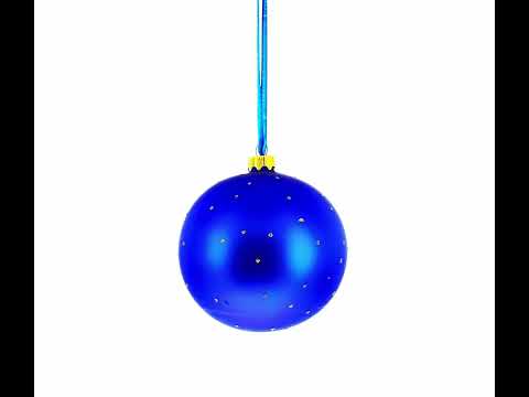 Circus Elephant Performer on Dazzling Blown Glass Ball Christmas Ornament 4 Inches