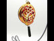 Tasty Pizza Pan Blown Glass Christmas Ornament