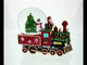 Santa Train Express Delivering Tree Musical Water Globe