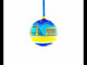 European Travel Attractions Glass Ball Christmas Ornament 4 Inches