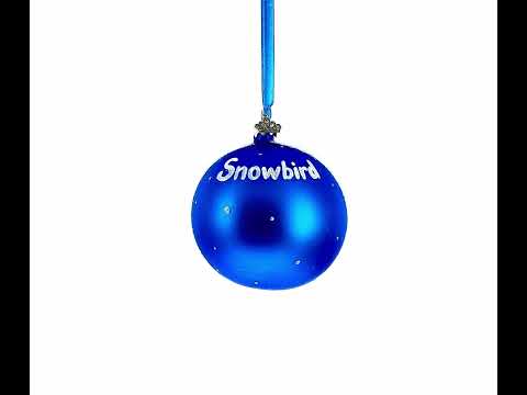 Snowbird Ski Resort, Utah, USA Glass Ball Christmas Ornament