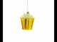 Pop Corn Cup Blown Glass Christmas Ornament