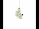 Santa Astronaut Blown Glass Christmas Ornament