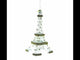 Iconic Eiffel Tower, Paris Blown Glass Christmas Ornament