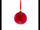 Reverent St. Nicholas with the Bible on Red Blown Glass Ball Christmas Ornament 4 Inches