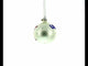 Flag of United States of America on White Glass Ball Christmas Ornament 3.25 Inches