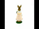 Springtime Delight: Mother Bunny with Flowers and Easter Egg Basket Figurine