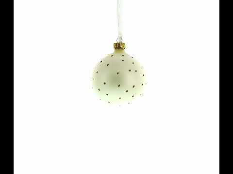 Cheerful Leader Blown Glass Ball Boss Christmas Ornament 3.25 Inches