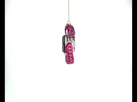 Trendy Fashion Watch Blown Glass Christmas Ornament