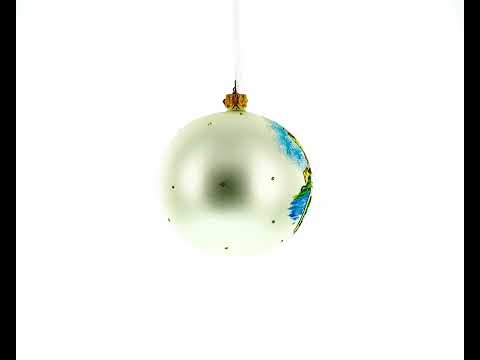 Scotland, Great Britain Glass Ball Christmas Ornament 4 Inches