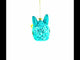 Stylish Lama Rocking Funky Glasses Glass Christmas Ornament