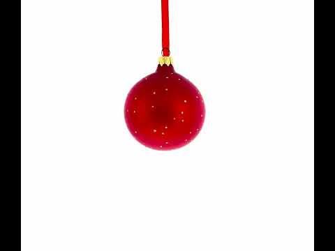 Boss Blown Glass Ball Christmas Ornament 3.25 Inches