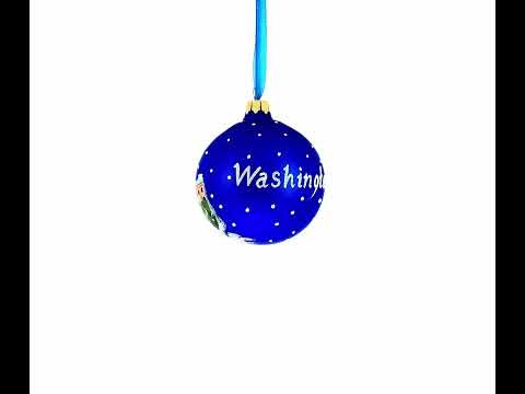 Washington, DC Glass Ball Christmas Ornament 3.25 Inches