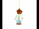 Caring Doctor Bear Blown Glass Christmas Ornament