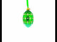 Pearls on Green Trellis Glass Egg Ornament 4 Inches