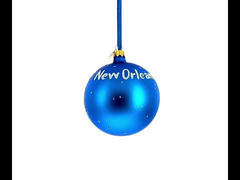 The National WWII Museum, New Orleans, Louisiana, USA Glass Ball Christmas Ornament 4 Inches