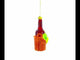 Red Wine Bottle Blown Glass Christmas Ornament