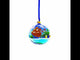 Serene Winter Village Scene with Lake Blown Glass Ball Christmas Ornament 4 Inches