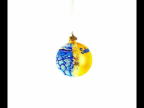 Salar de Uyuni, Bolivia Glass Ball Christmas Ornament