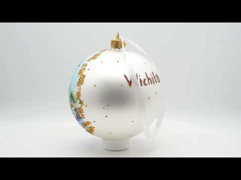 The Keeper of the Plains, Wichita, Kansas, USA Glass Ball Christmas Ornament 4 Inches