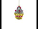 Delightful Sprinkled Cupcake with Rainbow - Blown Glass Christmas Ornament