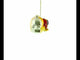 Pug Dog Blown Glass Christmas Ornament