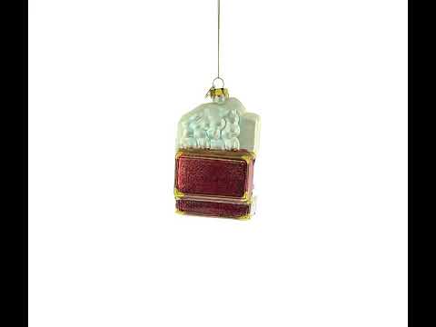 Landmarks in London, United Kingdom Glass Christmas Ornament