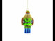 Colorful Nutcracker Glass Christmas Ornament