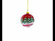 Cat Stuck in Chimney Glass Ball Christmas Ornament 3.25 Inches