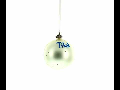 Tikal, Guatemala Glass Ball Christmas Ornament 3.25 Inches