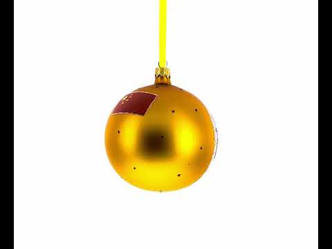 Forbidden City, Beijing, China Glass Ball Christmas Ornament 4 Inches