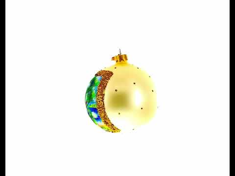 1883 Pierre-Auguste Renoir "Landscape on the Coast, near Menton" Glass Ball Christmas Ornament 4 Inches