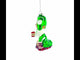 Gingerbread Party Relaxer Blown Glass Christmas Ornament