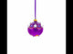 Purple Majesty with Silver Accents Geometric Glass Ball Christmas Ornament 3.25 Inches