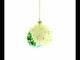 Yellow Labrador Retriever in Blown Glass Ball Christmas Ornament 4 Inches