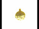 Opulent Golden Chandelier Elegance Glass Ball Christmas Ornament 3.25 Inches