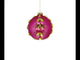 Enchanting Jeweled Pink - Blown Glass Ball Christmas Ornament
