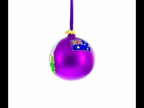 Harbor Bridge, Sydney, Australia Glass Ball Christmas Ornament 4 Inches