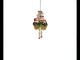 Jubilant Pig Dancing in a Bra Blown Glass Christmas Ornament