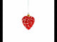 I Love You Glass Heart Christmas Ornament