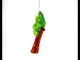 Tropical Coconut Tree Blown Glass Christmas Ornament